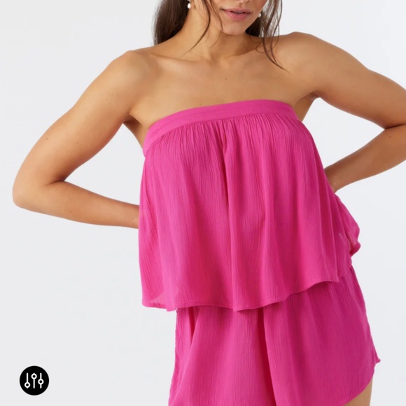 O’NEILL - Leila Romper in Barbie Pink - Picture 3 of 3